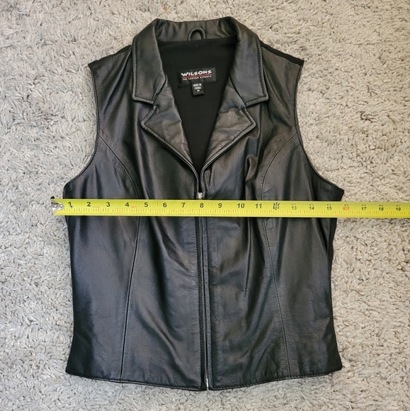 Wilson Leathers Womens Front Zip Leather Vest - Picture 8 of 9